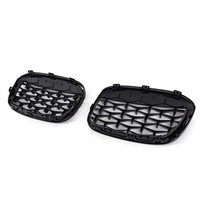 Calandre avant Geetha Car Diamond pour BMW X1 F48 F49 2016 2017 2018 2019, style Météore, pièces de