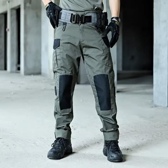 Pantalon cargo tactique résistant pour entraînement et chasse - Multi-poches et imperméable pour le travail