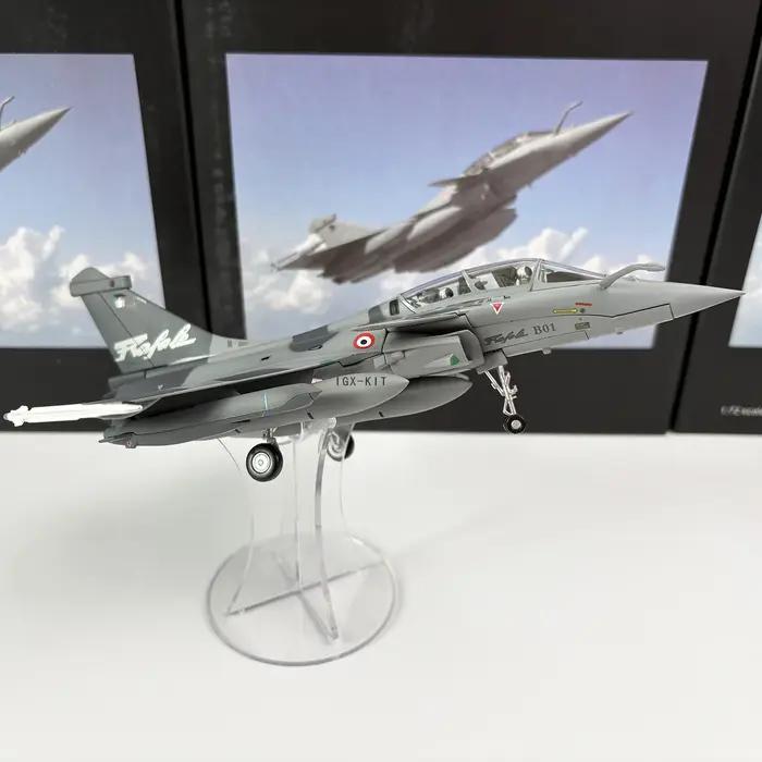 Moulé sous pression 1:72 échelle français Rafale B chasseur Simulation alliage métallique avion modèle Collection décoration cadeau camouflage Ver