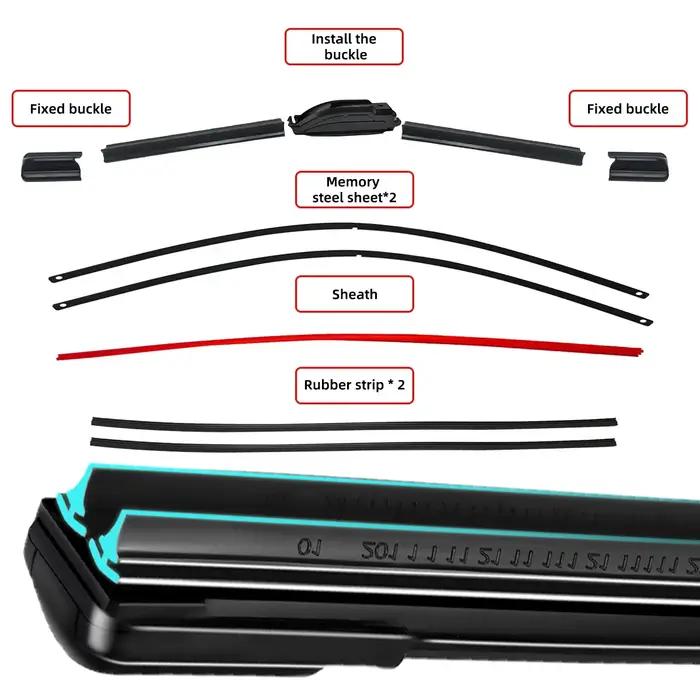 Bestune – brosse d'essuie-glace avant pour pare-brise, accessoires pour pare-brise, fenêtre, pour Be