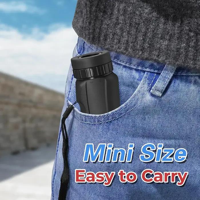 Monoculaire compact 8x25 HD étanche - Télescope de poche pour observation ornithologique et chasse
