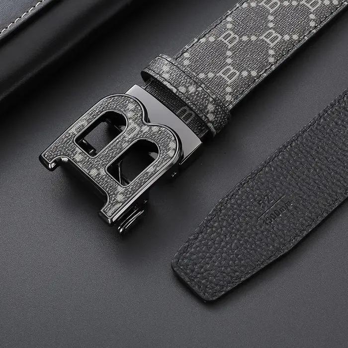 Ceintures de marque de haute qualité 2026 avec boucle automatique, célèbres ceintures en cuir pour h