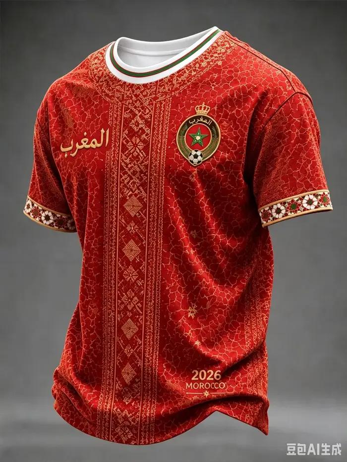 Maillot de football extérieur de l'équipe du Maroc, blanc, à manches courtes, T-shirt unisexe pour supporters, entraînement, sport, décontracté, pour la famille et les enfants