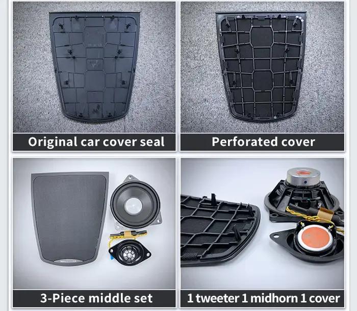 Haut-parleur de console centrale pour BMW Série 5 F10 F11, panneau de carte Prada d'origine, coque,