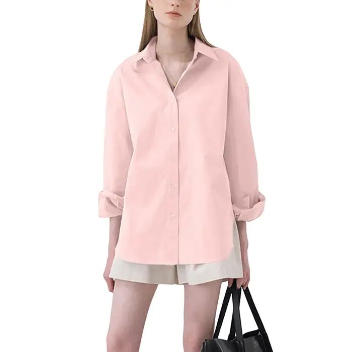 Chemise ample 100% coton pour femme