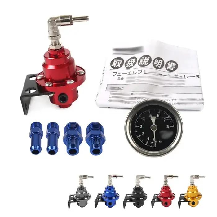 Nouveau type de régulateur de pression de carburant réglable universel avec jauge et instructions or