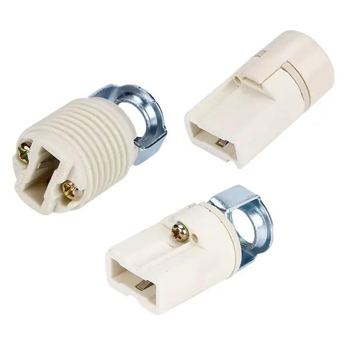 E27 E14 G9 vis bricolage lumière support de lampe en céramique Table de ménage sol LED ampoule Base