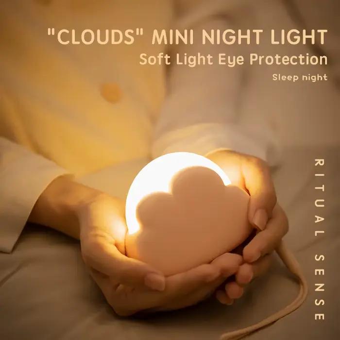 Nuage veilleuse Mini USB sans fil Adorable nuage forme LED veilleuse pour chambre bébé enfants cadea