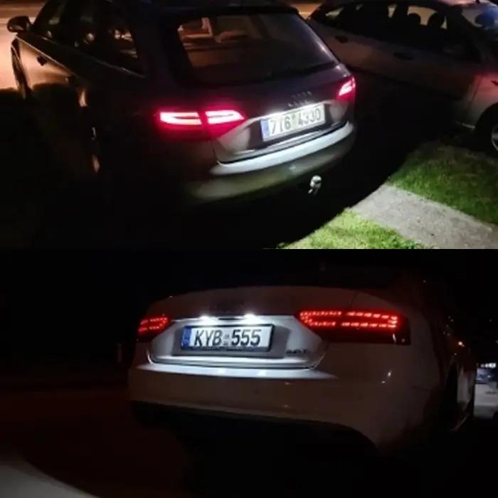 Lampe de plaque d'immatriculation LED 12V pour Audi A4 A5 Q5 S5 TT A1 S4 A6 A7 2008 2013 Visibilité Sécurité Occasions Spéciales
