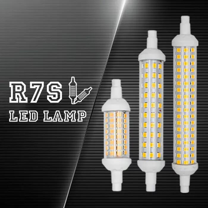 R7S LED 78mm 118mm 135mm ampoule 6w 9w 12w SMD 2835 Lampada lampe à LED 220V-240V maïs lumière écono