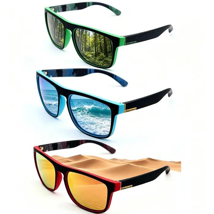 Lunettes de soleil vintage carrées protection UV400 pour chasse pêche et conduite en extérieur occasions spéciales