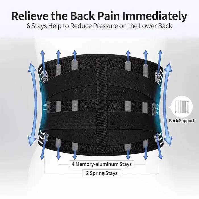 Ceinture de soutien lombaire à Double traction pour hommes et femmes, Corset orthopédique de taille,