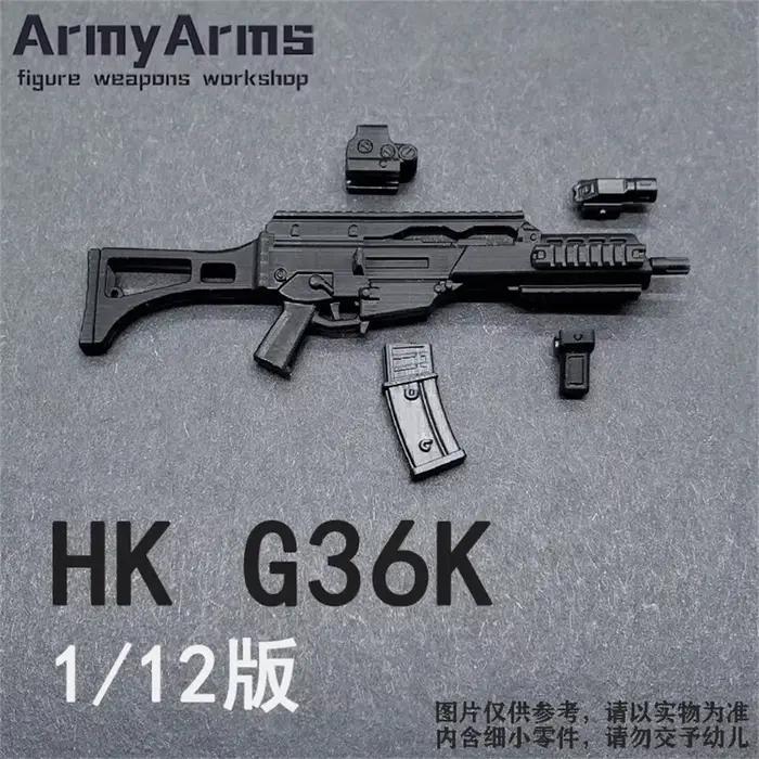 ArmyArms Modèle assemblé HK G36K à l'échelle 1/12, accessoire pour soldat de 6 pouces, COD Dark Zone