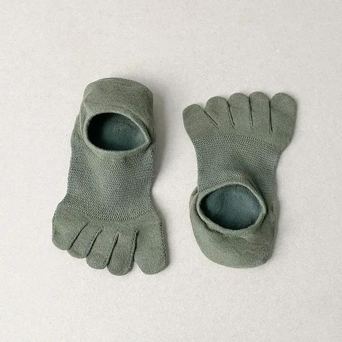 5 paires chaussettes cinq doigts - Anti-dérapantes - Été invisible - Sports et détente