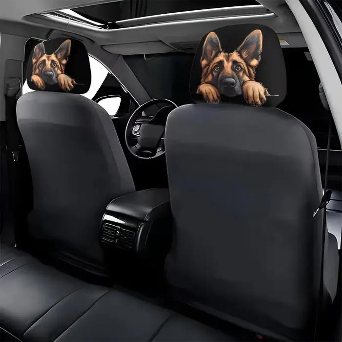 Housses d'appui-tête de voiture à motif Border Collie Sheepdog hiver été ajustement universel polyester pour intérieur élégant occasions spéciales