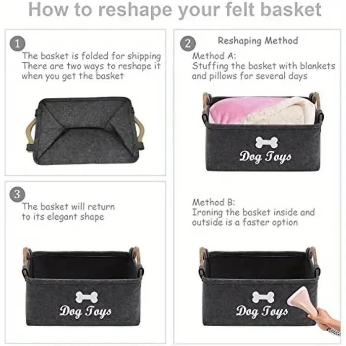 Boîte à jouets en polaire douce pour chiens rangement de jouets en peluche confortable pour animaux de compagnie occasions spéciales