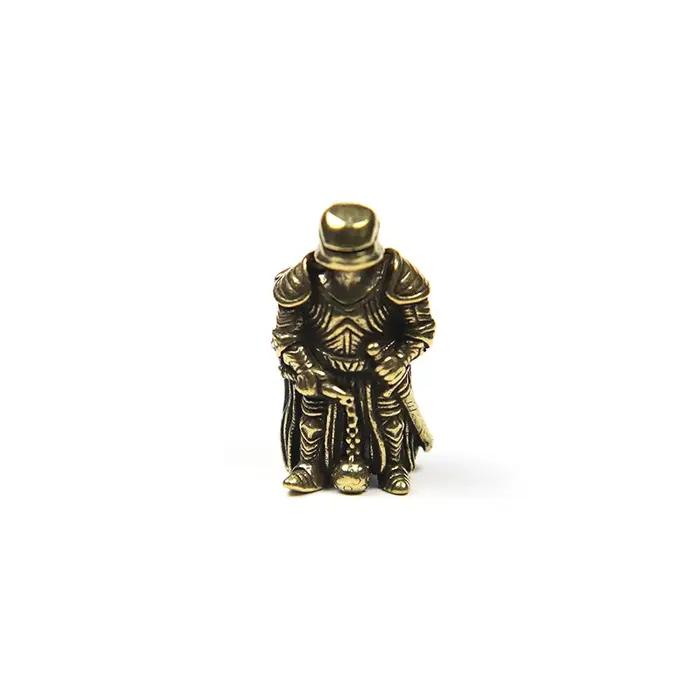 Armure Warrior EDC bricolage couteau perles lanière pendentifs couleur Vintage en laiton outils d'ex