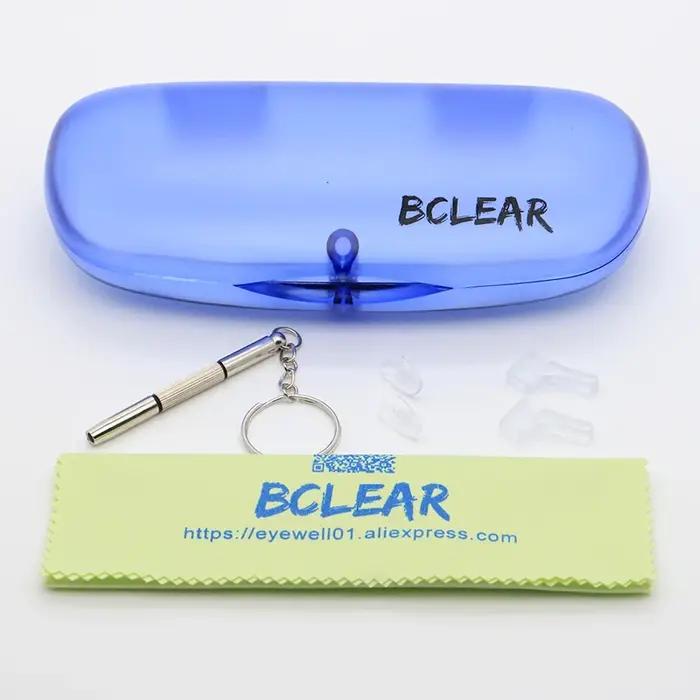 BCLEAR 2018 nouveauté haut de gamme affaires hommes lunettes cadre Unique Temple conception en allia