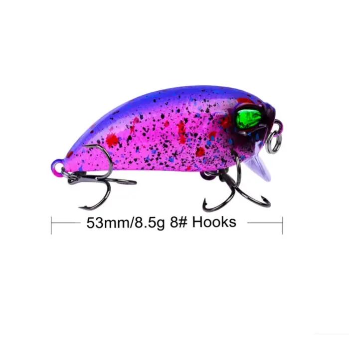 1 pièces leurre de pêche manivelle 5 cm 7.2g manivelle flottante Wobbler Isca bar artificiel brochet