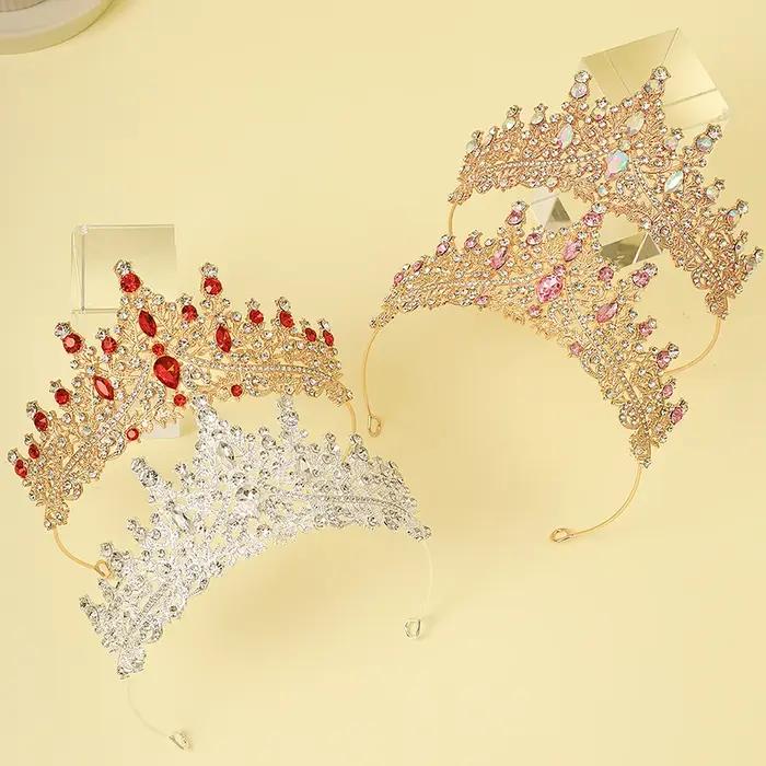1 pièce de bandeau couronne multicolore adapté aux filles à porter lors des fêtes d'anniversaire et