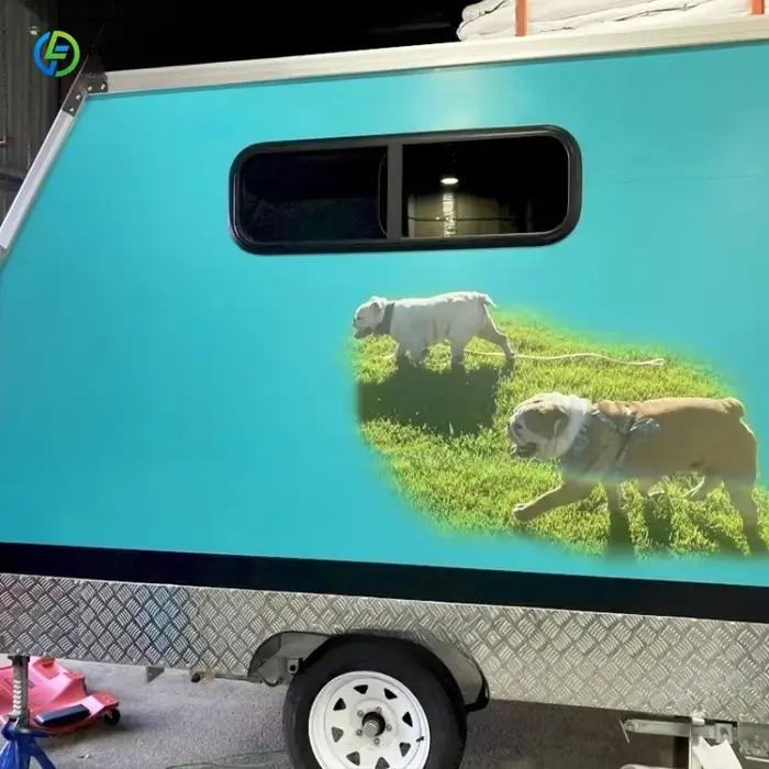 Remorque pour animaux de compagnie personnalisée acier inoxydable toilettage mobile pour chiens haute qualité occassions spéciales sanitaires équipements inclus