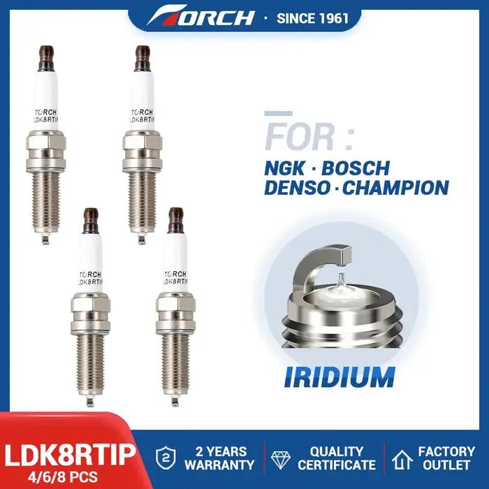 Torchon à bougie en Iridium, 4 à 8 pièces, LDK8RTIP F4J16-3707010AB F4J16-3707010AC, remplacement po