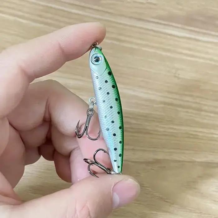 1 pièces crayon coulant leurre de pêche Wobblers 5 cm 3.5g Mini artificiel métal dur appât gabarit 3D yeux Pesca truite