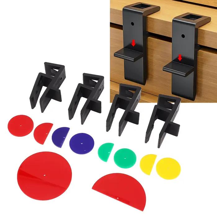 Ensemble de gabarits de menuiserie multifonctionnel ABS pour menuisiers et bricoleurs, outil de traçage de plafond et de coups d'orteils, pour travaux de bois et projets de menuiserie