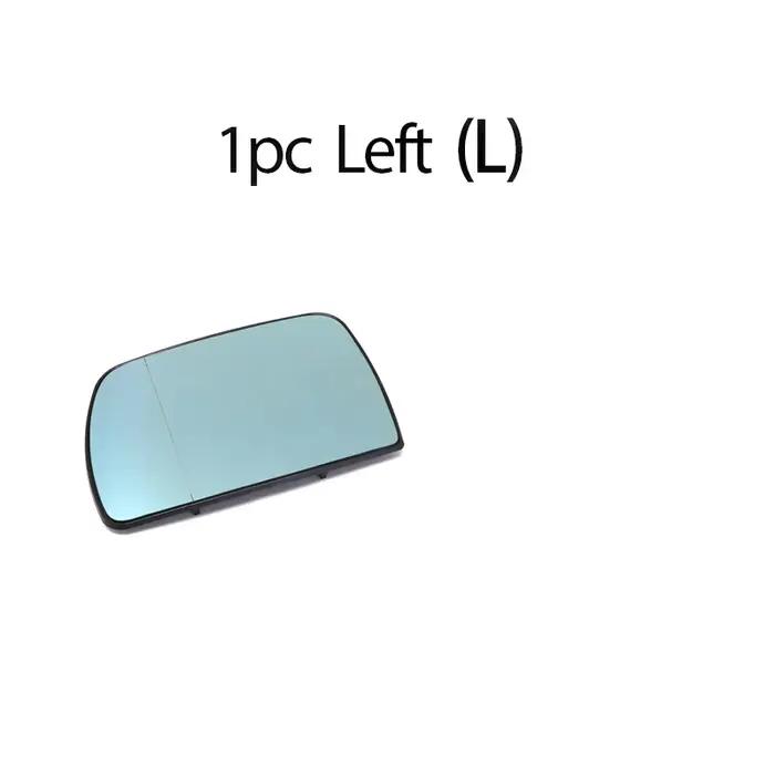Rétroviseur d'angle en verre chauffant bleu côté gauche et droit pour BMW X5 E53 1999 2000 2001 2002 2003 2004 2005 2006