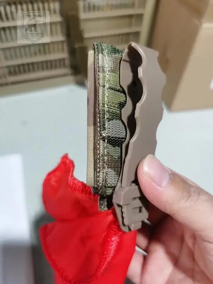 Drapeau hit rapide à relâche rapide pour airsoft et paintball - Indicateur tué au combat montage MOLLE