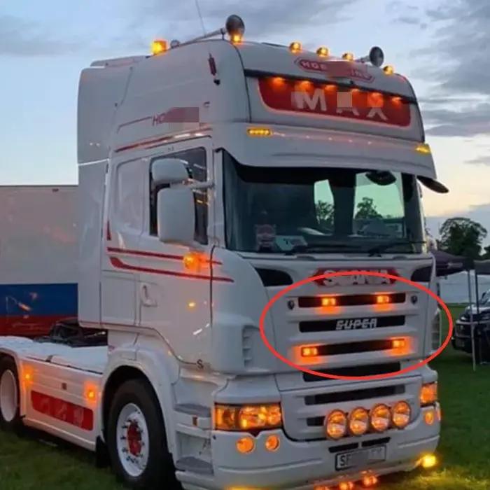 1/2/5 pièces ambre blanc LED camion Scania calandre lumières DAF calandre lampe pour Volvo calandre
