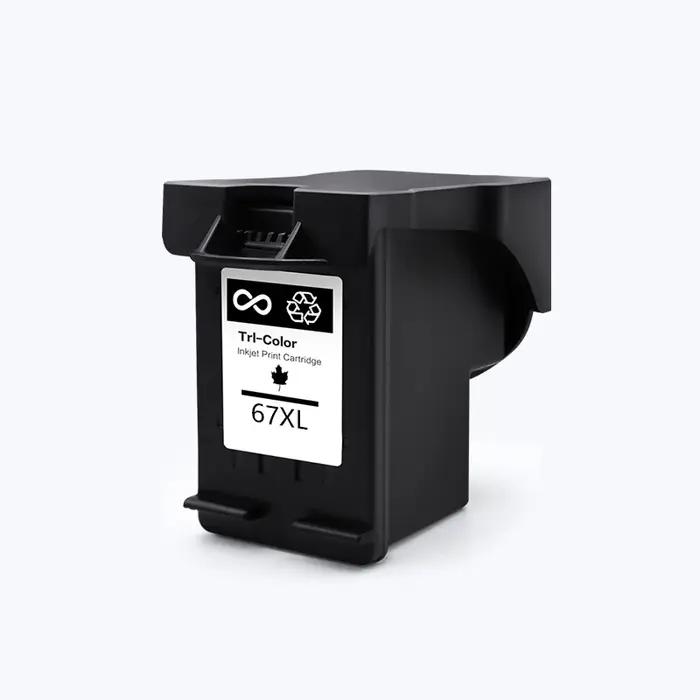 Cartouches d'encre rechargeables pour HP 67 67XL Deskjet 2723 1225 2755 4152 4155 4158 4200 Envy 603