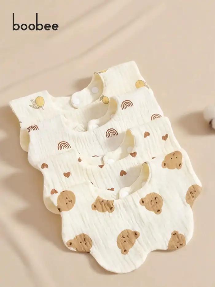 4 bavoirs pour bébé super doux et confortables