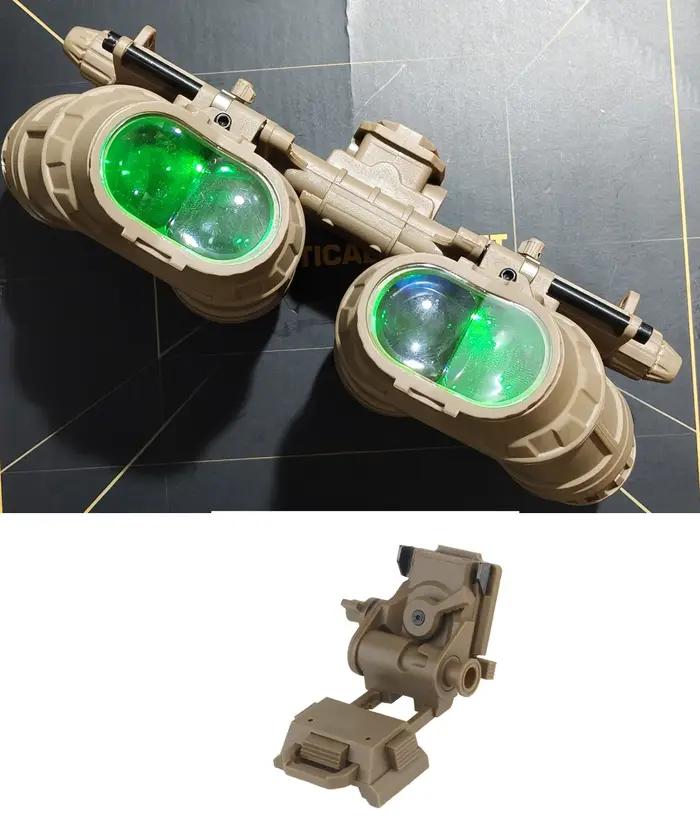 Modèle non fonctionnel vision nocturne GPNVG-18 tactique version lumineuse accessoire chasse simulation