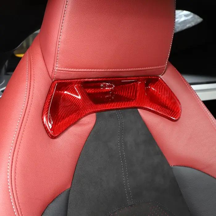 Couverture de revêtement d'habillage arrière de siège avant de voiture, 2 pièces, style de voiture p