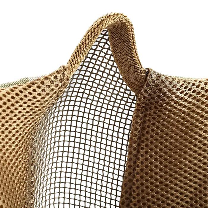 Masque tactique mi-visage en maille acier pour chasse extérieure - Protection légère et durable pour paintball