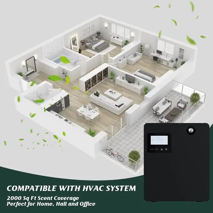 Diffuseur d'arôme d'huile essentielle intelligent Bluetooth et WiFi synchronisation
