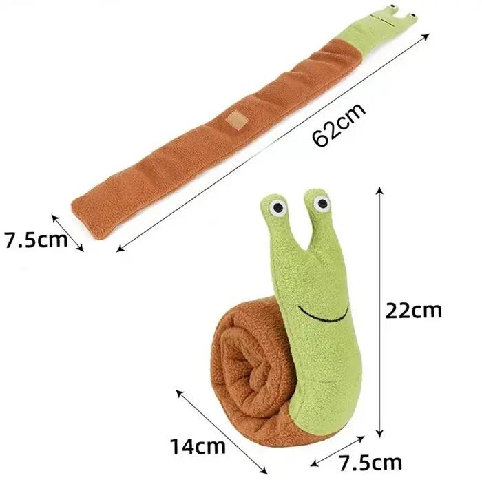 Jouets pour chiens et chats en forme d'escargot