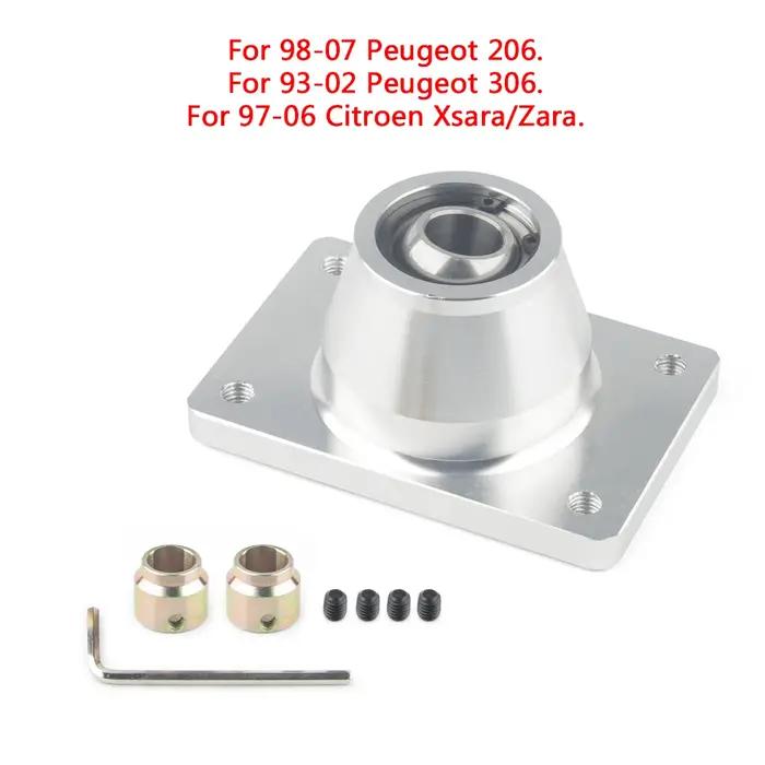 Pommeau de levier de vitesse à lancer court, Base de levier, Type tourelle réglable pour Peugeot 206