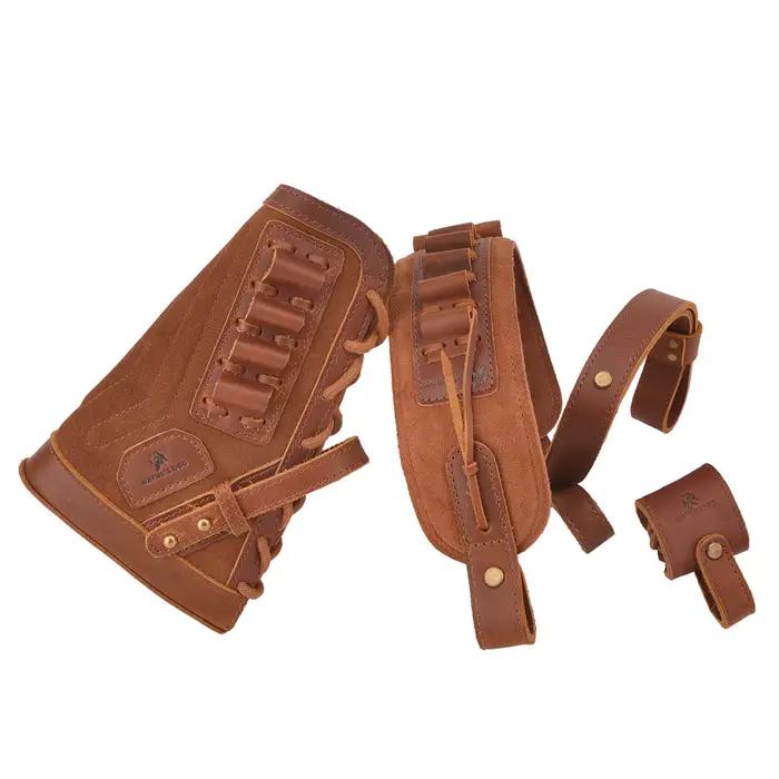 Crosse de fusil en cuir