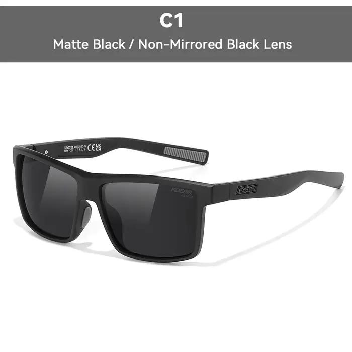 KDEAM lunettes de soleil surdimensionnées pour hommes polarisées TR90