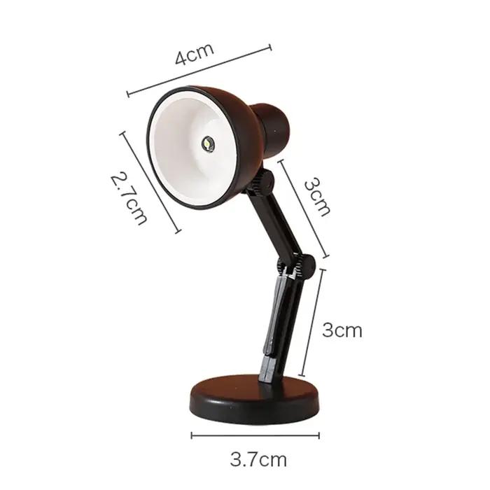 LED Mini lampe de bureau pliable magnétique veilleuse chambre étude lecture livre lampes avec pince