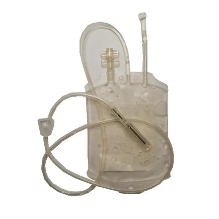 Sac de collecte de sang en plastique pour animaux de compagnie 200ml 400ml transfusion anticoagulant veterinaire eleveur chien chat cheval bovin