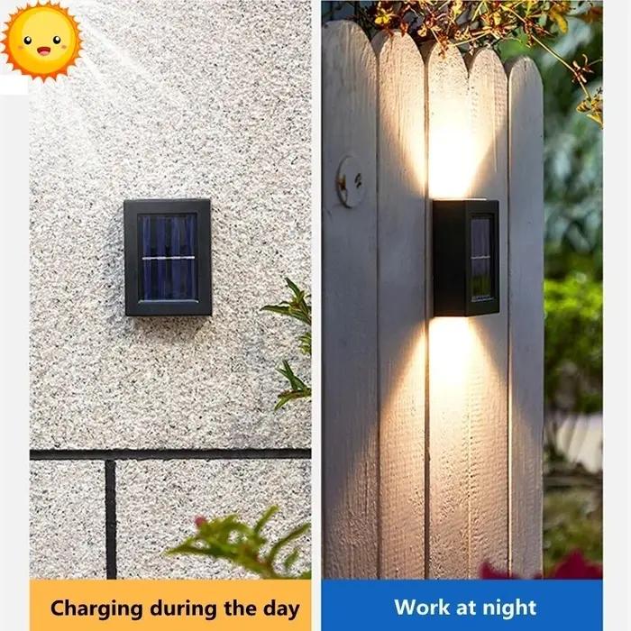 Solaire LED lumière extérieure éclairage solaire capteur lampe lampadaires extérieur jardin décorati