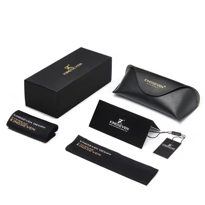 KINGSEVEN Original casual cadre rond lunettes de soleil mode hommes polarisées UV400 luxe rétro femm