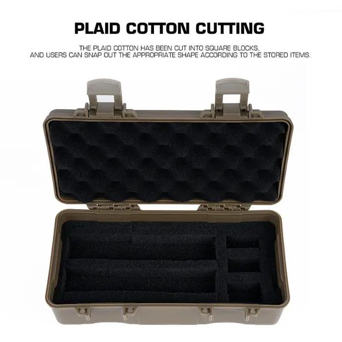 Boîte de rangement de Protection antichoc pour équipement tactique, boîte Laser de tir et de chasse, étui rigide polyvalent pour lampe de poche EDC