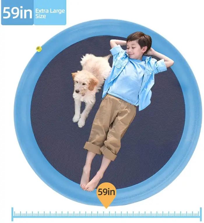 Tapis de jeu aquatique épaissi et durable de 59 pouces pour chiens et enfants