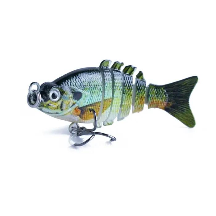 Leurres de pêche articulés multi-joints 5 cm Bionic 2020, crankbaits réalistes, appâts durs pour poi