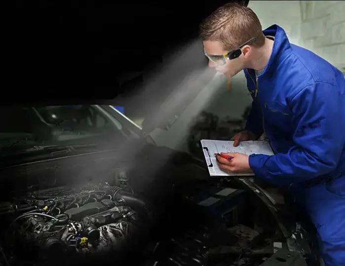 Lunettes de sécurité anti-impact pour vision nocturne, lumière LED, lunettes de laboratoire de lecture, sécurité au travail industriel, réparation d'équitation de nuit