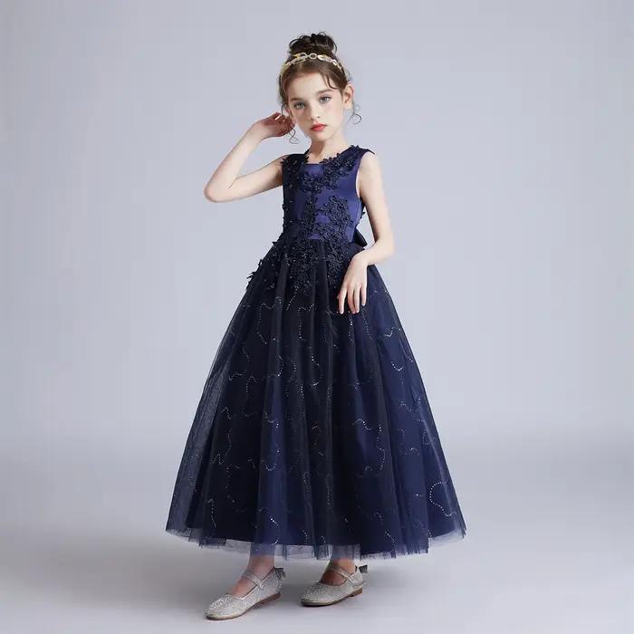 Enfants robes pour filles robe en dentelle
